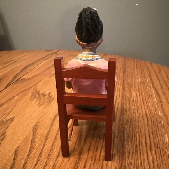 Young's Treasures Of The Heart Boy Girl Sitting Reading African American Vintage - Picture 10 of 12